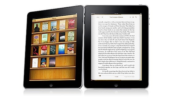 Photo of iPad with iBooks Application Running