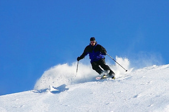 A Skier, Racing Downhill - Photo courtesy of ©iStockphoto.com/blende64, Image #152530