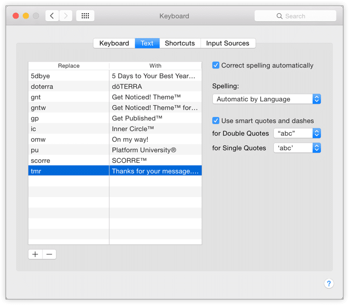 Mac Keyboard Shortcuts